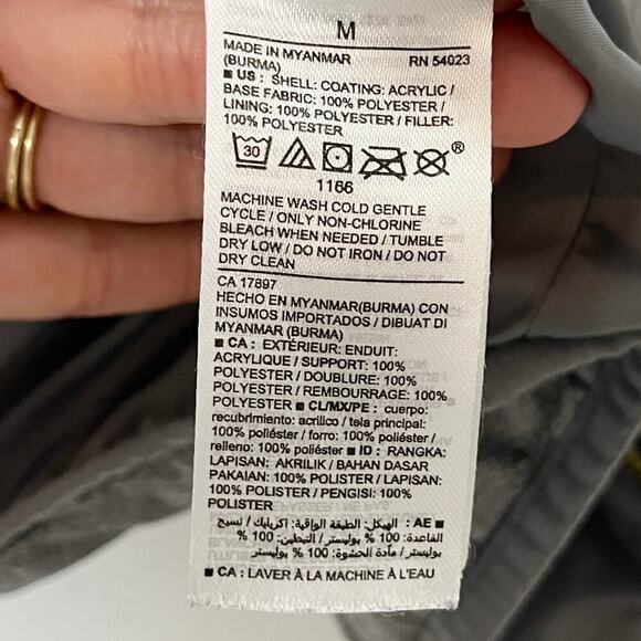 Old Navy Women's Vest Jacket M Heather Gray Quilted Texture Full Zip Lightweight - Picture 7 of 8